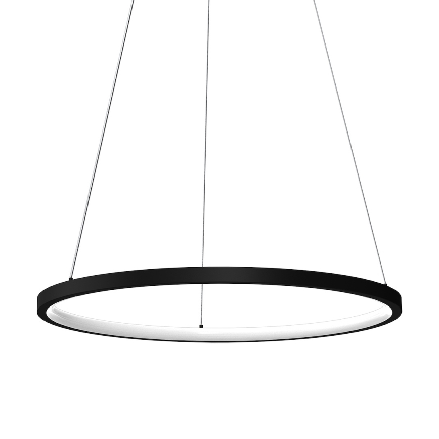 LED Lustr na lanku HOOP LED/27W/230V pr. 50 cm 4000K černá