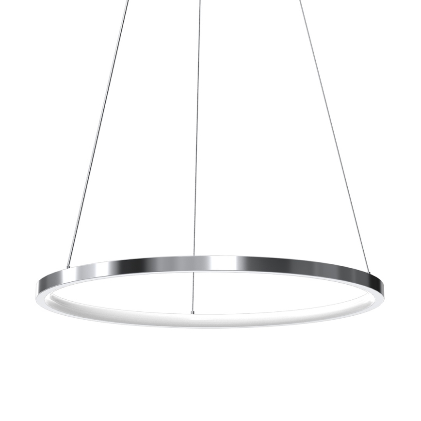 LED Lustr na lanku HOOP LED/27W/230V pr. 50 cm 4000K lesklý chrom