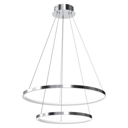LED Lustr na lanku HOOP LED/51W/230V pr. 60 cm 4000K lesklý chrom