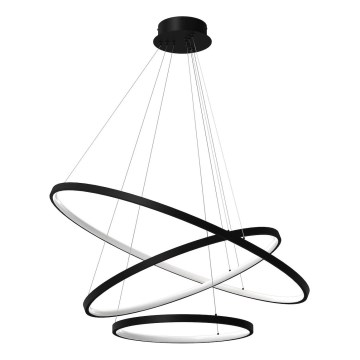 LED Lustr na lanku HOOP LED/93W/230V pr. 60 cm 4000K černá