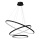 LED Lustr na lanku HOOP LED/93W/230V pr. 80 cm 4000K černá
