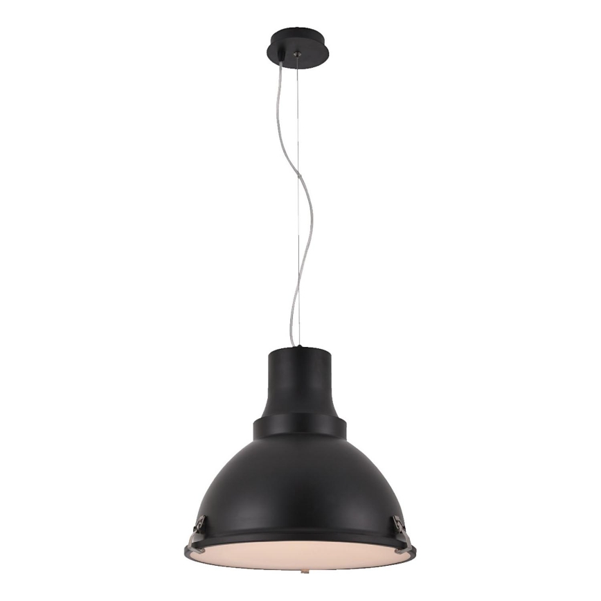 LED Lustr na lanku INDUSTRY 1xE27/60W/230V černá