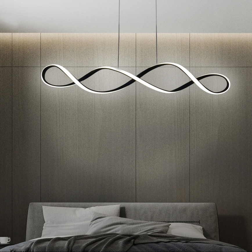LED Lustr na lanku INFINITO LED/34W/230V černá