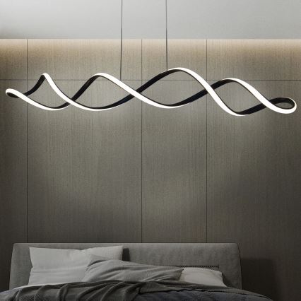 LED Lustr na lanku INFINITO LED/43W/230V černá
