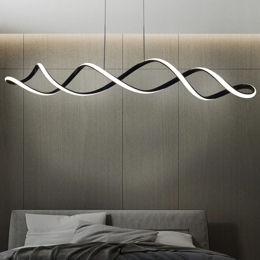 LED Lustr na lanku INFINITO LED/43W/230V černá