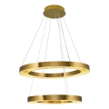 LED Lustr na lanku JESI LED/140W/230V 3000K pr. 100 cm bronzová