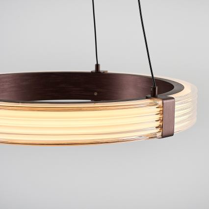 LED Lustr na lanku JESI LED/2W/230V 3000K hnědá