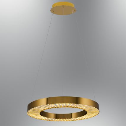 LED Lustr na lanku JESI LED/35W/230V 3000K pr. 60 cm bronzová