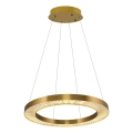 LED Lustr na lanku JESI LED/85W/230V 3000K pr. 80 cm bronzová