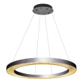 LED Lustr na lanku JESI LED/90W/230V 3000K pr. 100 cm stříbrná