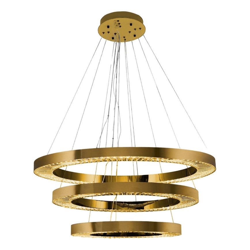 LED Lustr na lanku JESI LED/99W/230V 3000K pr. 100 cm bronzová