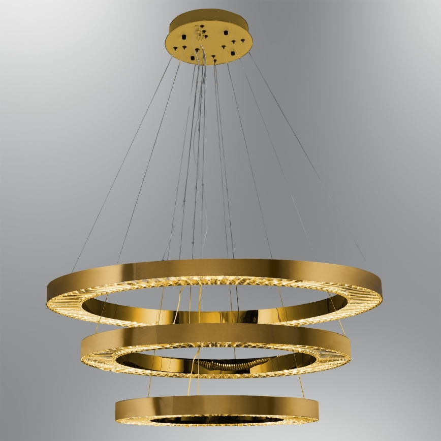 LED Lustr na lanku JESI LED/99W/230V 3000K pr. 100 cm bronzová
