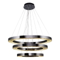 LED Lustr na lanku JESI LED/99W/230V 3000K pr. 100 cm stříbrná