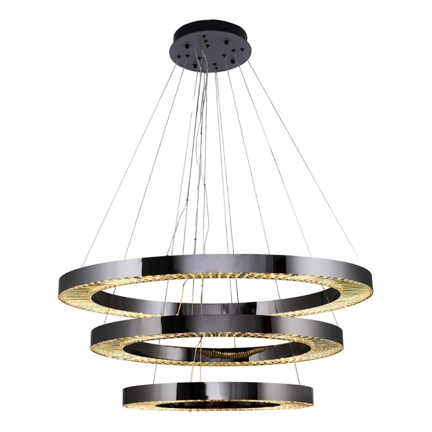 LED Lustr na lanku JESI LED/99W/230V 3000K pr. 100 cm stříbrná