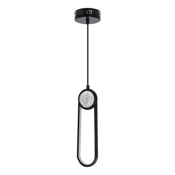 LED Lustr na lanku LACRIMA LED/15W/230V 3000K černá