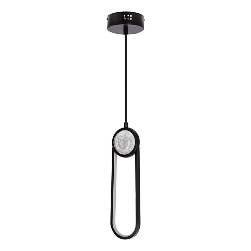 LED Lustr na lanku LACRIMA LED/15W/230V 3000K černá