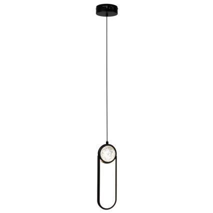 LED Lustr na lanku LACRIMA LED/15W/230V 3000K černá