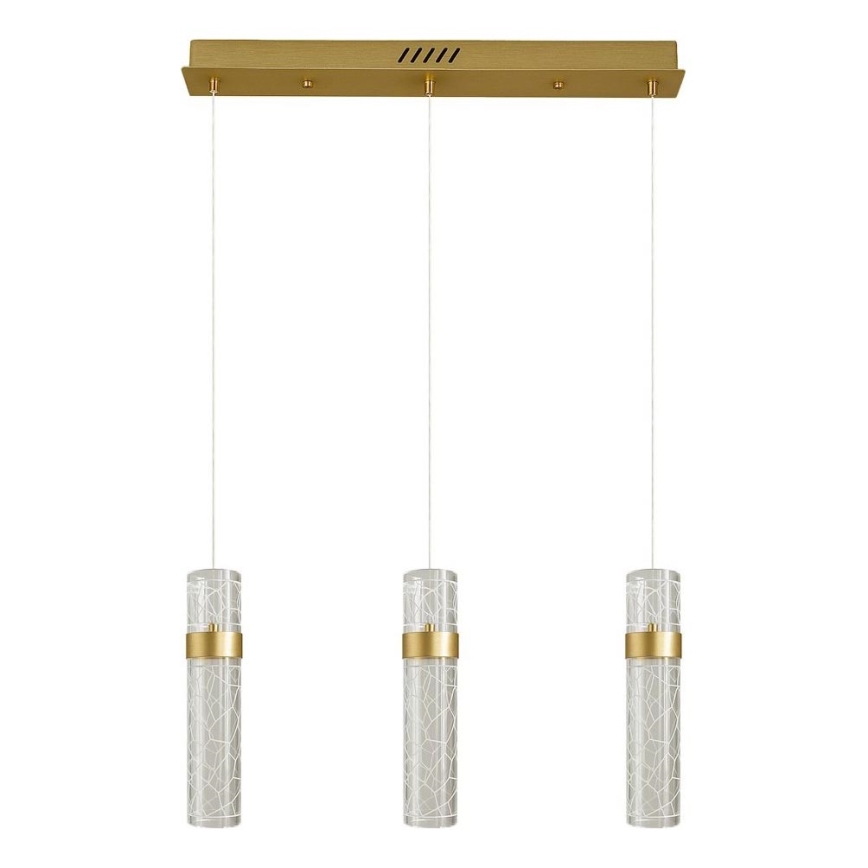 LED Lustr na lanku LAGOS LED/24W/230V zlatá