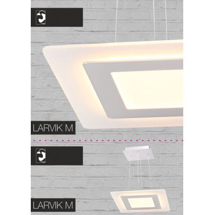 LED Lustr na lanku LARVIK LED/25W/230V 35 cm