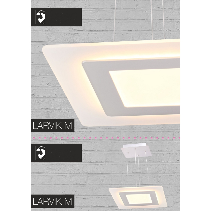 LED Lustr na lanku LARVIK LED/25W/230V 35 cm