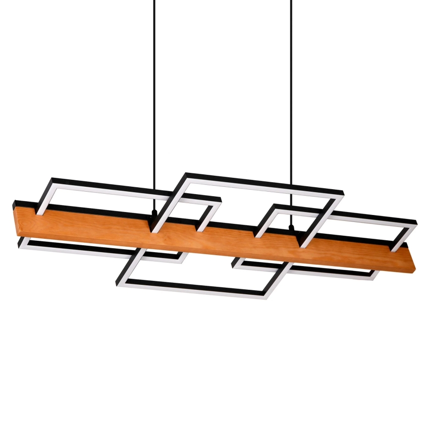 LED Lustr na lanku LARYSA LED/35W/230V borovice