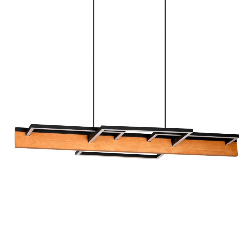 LED Lustr na lanku LARYSA LED/35W/230V borovice