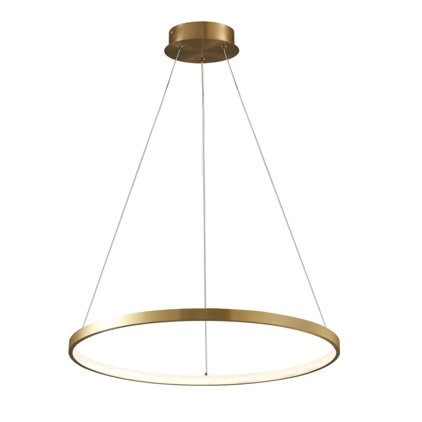 LED Lustr na lanku LEA LED/20W/230V 4000K pr. 50 cm zlatá