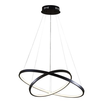 LED Lustr na lanku LEA LED/35W/230V 4000K pr. 60 cm černá