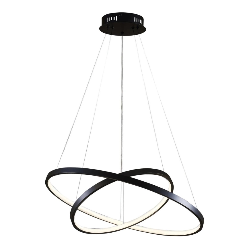 LED Lustr na lanku LEA LED/35W/230V 4000K pr. 60 cm černá