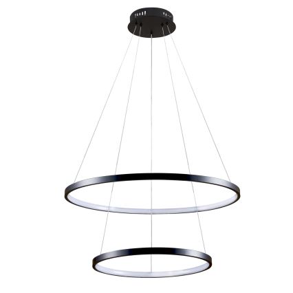 LED Lustr na lanku LEA LED/35W/230V 4000K pr. 60 cm černá