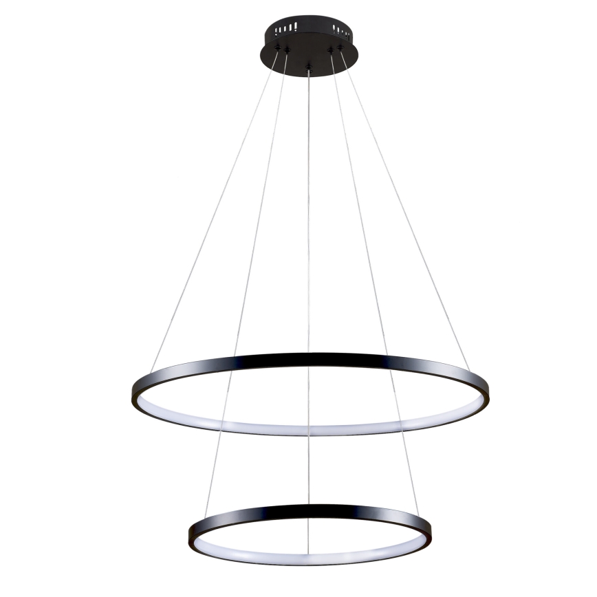 LED Lustr na lanku LEA LED/35W/230V 4000K pr. 60 cm černá