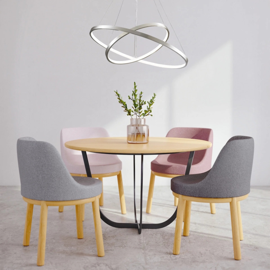 LED Lustr na lanku LEA LED/35W/230V 4000K pr. 60 cm matný chrom