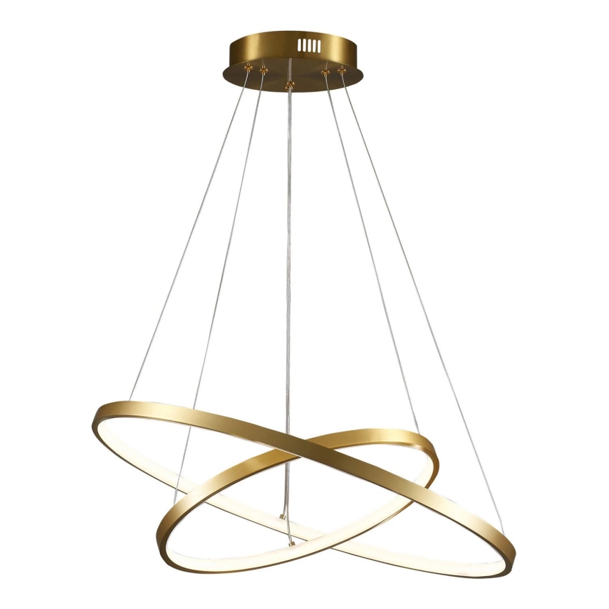 LED Lustr na lanku LEA LED/35W/230V 4000K pr. 60 cm zlatá
