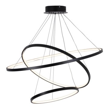 LED Lustr na lanku LEA LED/60W/230V 4000K pr. 80 cm černá