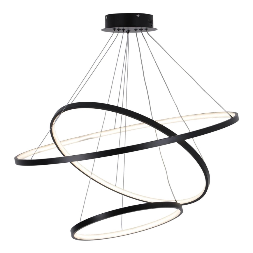 LED Lustr na lanku LEA LED/60W/230V 4000K pr. 80 cm černá