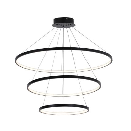 LED Lustr na lanku LEA LED/60W/230V 4000K pr. 80 cm černá