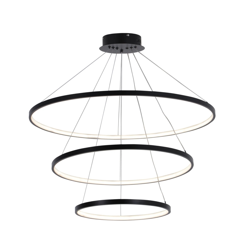 LED Lustr na lanku LEA LED/60W/230V 4000K pr. 80 cm černá