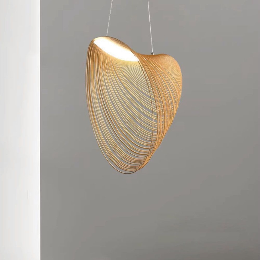 LED Lustr na lanku LED/10W/230V 3000K béžová