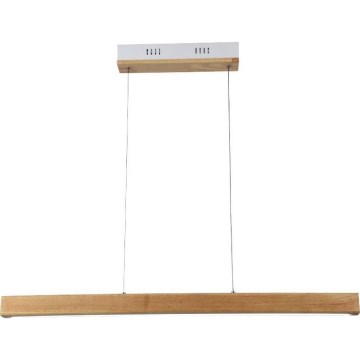 LED Lustr na lanku LED/12W/230V 4000K hnědá