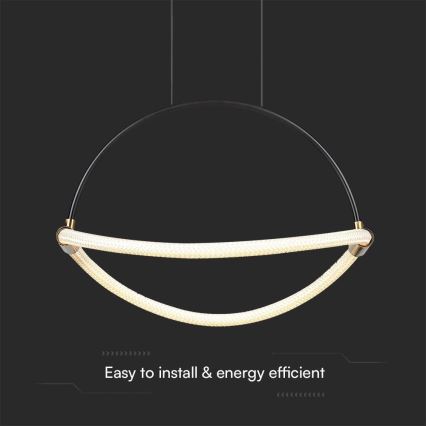 LED Lustr na lanku LED/12W/230V 4000K pr. 40 cm