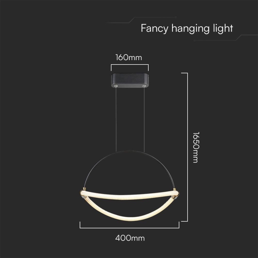 LED Lustr na lanku LED/12W/230V 4000K pr. 40 cm