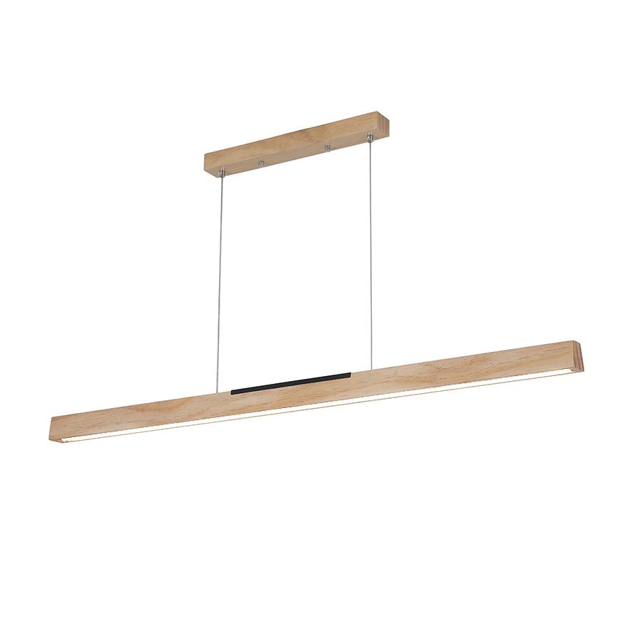 LED Lustr na lanku LED/22W/230V 4000K 120 cm borovice/masiv