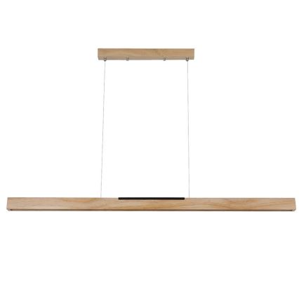 LED Lustr na lanku LED/22W/230V 4000K 120 cm borovice/masiv