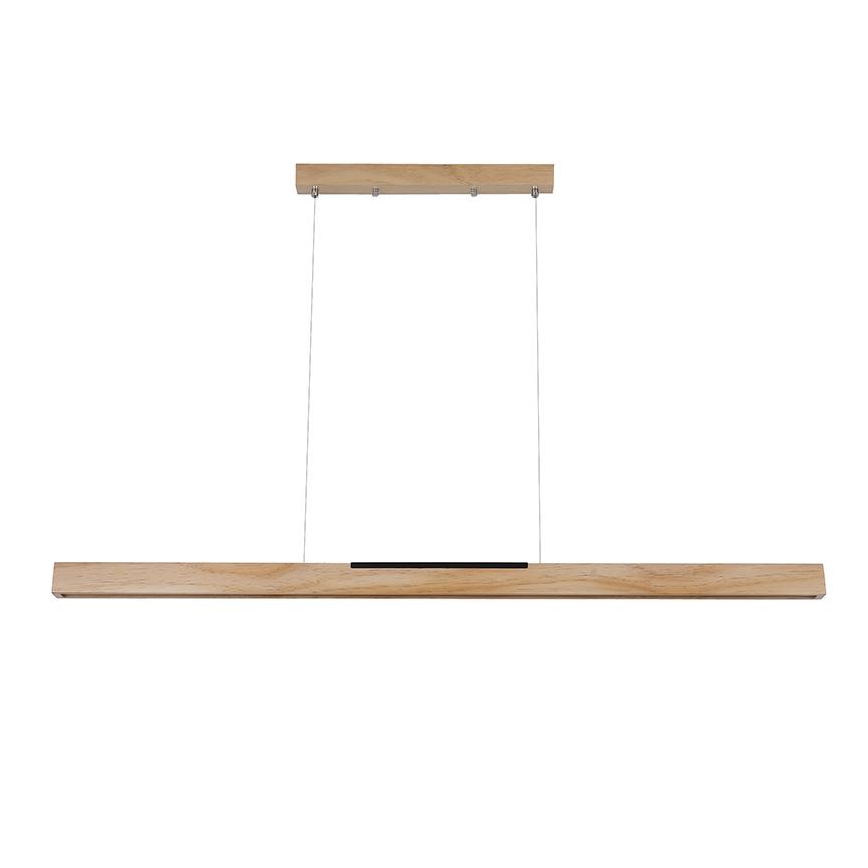 LED Lustr na lanku LED/22W/230V 4000K 120 cm borovice/masiv