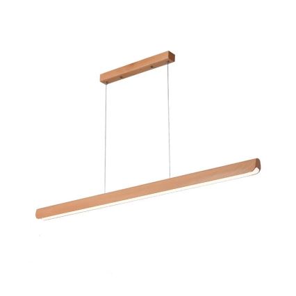 LED Lustr na lanku LED/22W/230V 4000K 120 cm buk/masiv