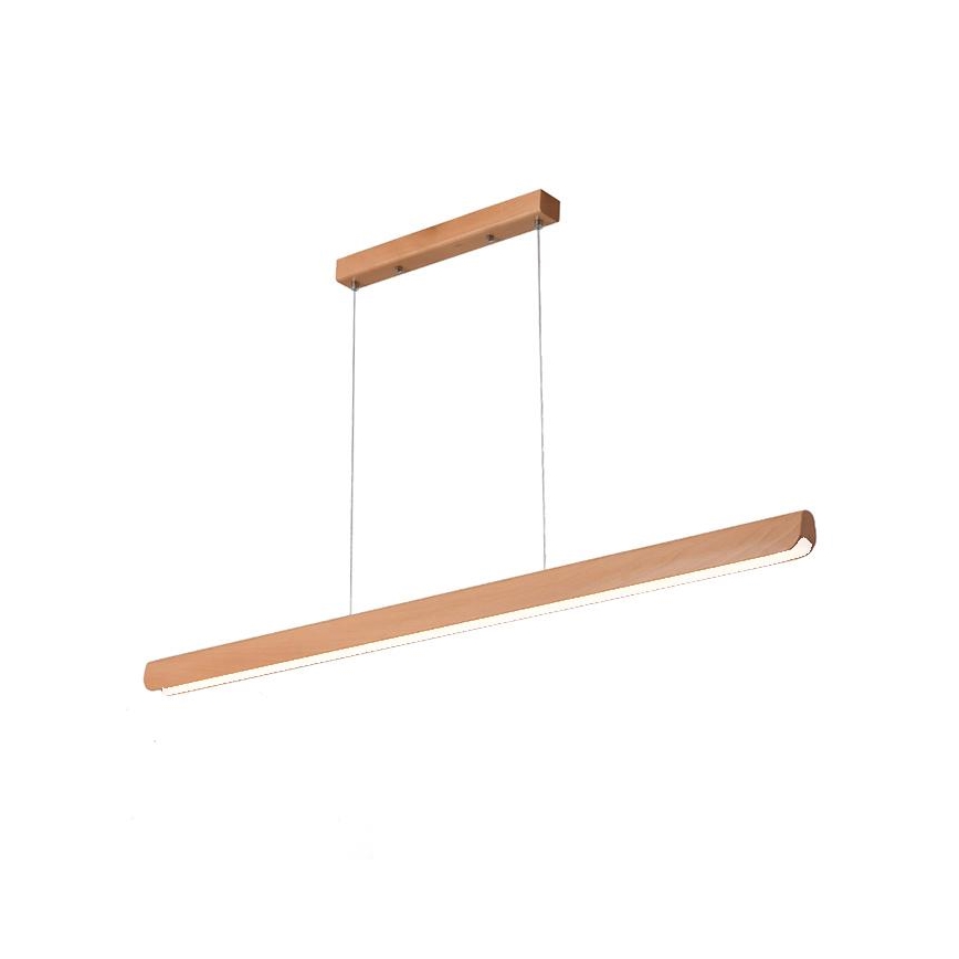 LED Lustr na lanku LED/22W/230V 4000K 120 cm buk/masiv