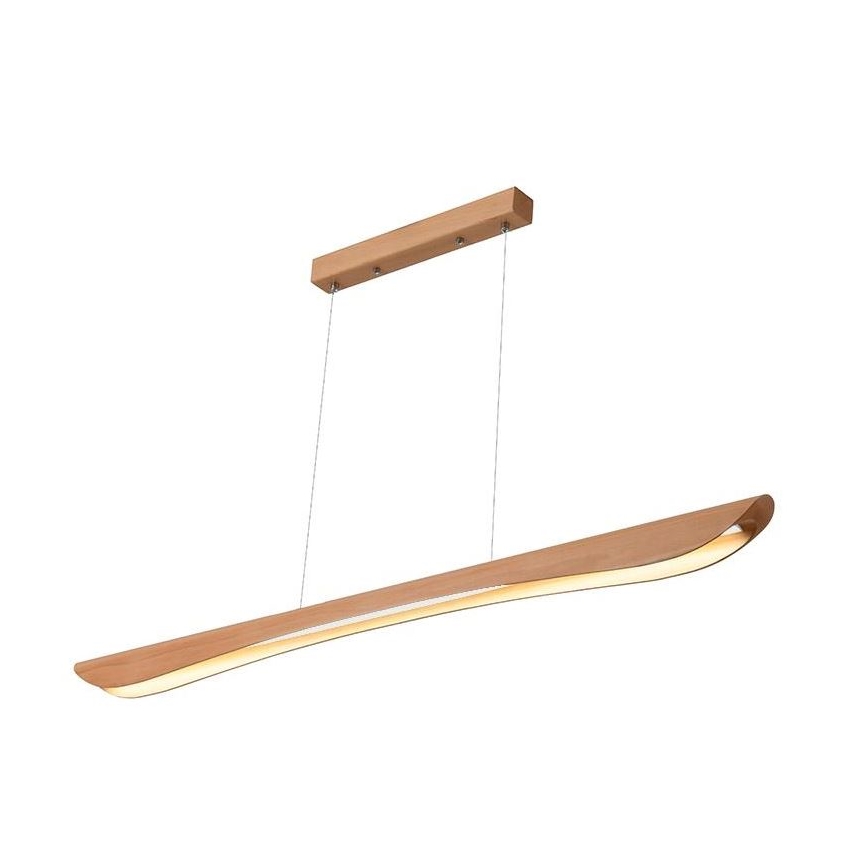 LED Lustr na lanku LED/22W/230V 4000K 120 cm buk/masiv