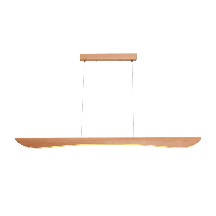 LED Lustr na lanku LED/22W/230V 4000K 120 cm buk/masiv