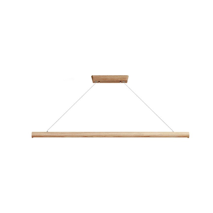 LED Lustr na lanku LED/22W/230V 4000K 120 cm jasan/masiv