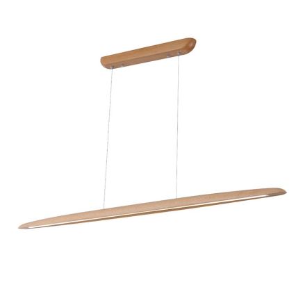 LED Lustr na lanku LED/22W/230V 4000K 130 cm buk/masiv
